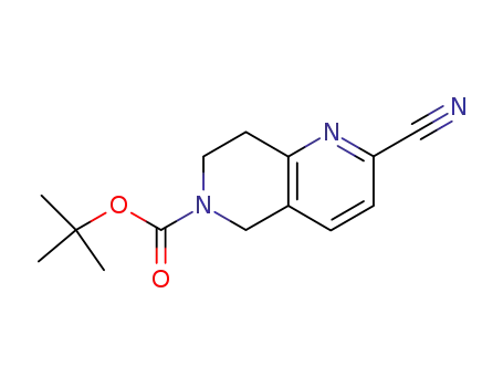 6-(tert-butoxycarbonyl)-2-cyano-5,6,7,8-tetrahydro-1,6-naphthyridine