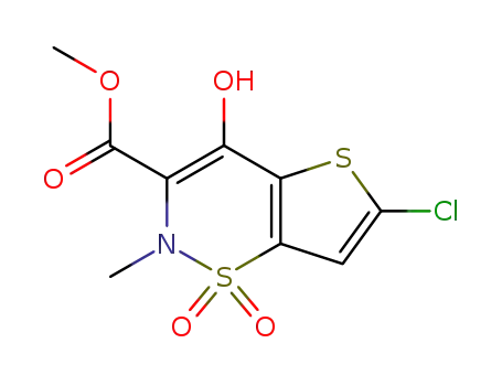 methyl 6-chloro-4-hydroxy-2-methyl-2H-thieno[2,3-e]-1,2-thiazine-3-carboxylate 1,1-dioxide