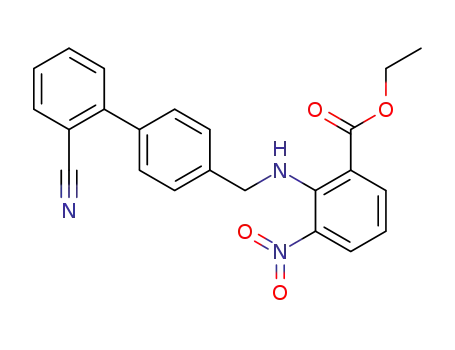 ethyl 2-[(2'-cyanobiphenyl-4-yl)methyl]amino-3-nitrobenzoate