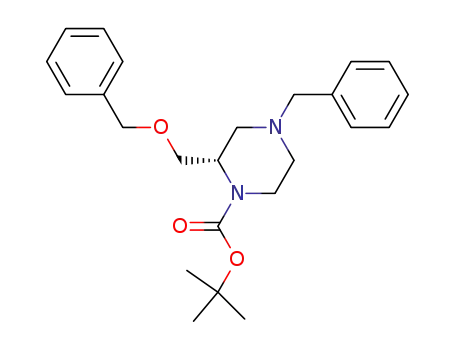 4-Benzyl-1-tert-butoxycarbonyl-2(S)-benzyloxymethylpiperazine