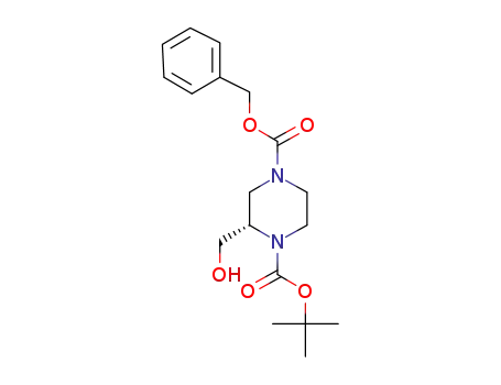 (S)-4-benzyl 1-tert-butyl 2-(hydroxymethyl)piperazine-1,4-dicarboxylate