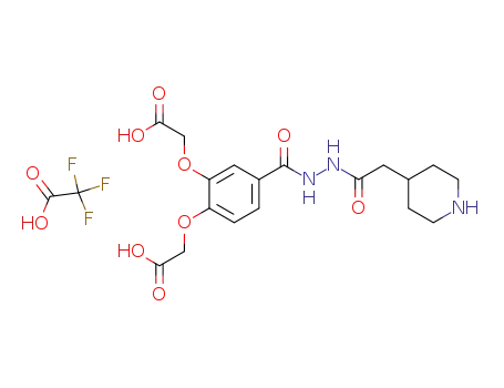 4-[3-(2-Piperidin-4-ylacetyl)carbazoyl]-2-(carboxymethoxy)phenoxyacetic acid, trifluoroacetic acid salt